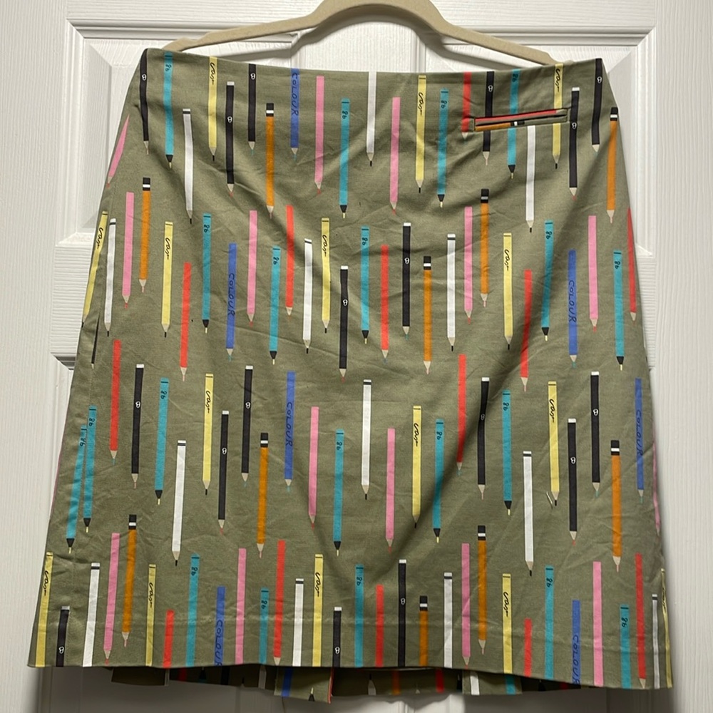 Anthropologie Elevenses Pencil patterned Skirt